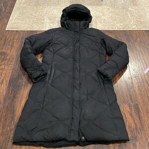 The North Face 550 down fill Coat Parka trench coat  Black - Sz S in GUC